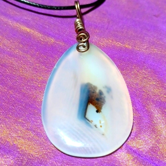 Dendrite agate copper horse buffalo opal white brown handmade dendritic animal - Picture 1 of 7